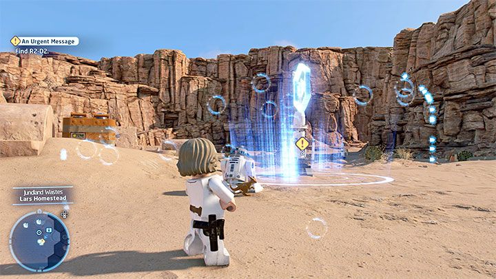 Po cut-scence otrzymacie zadanie odnalezienia R2-D2 - LEGO Skywalker Saga: Sterta złomu (Hunk of Junk) - solucja, opis przejścia - LEGO Skywalker Saga - poradnik do gry