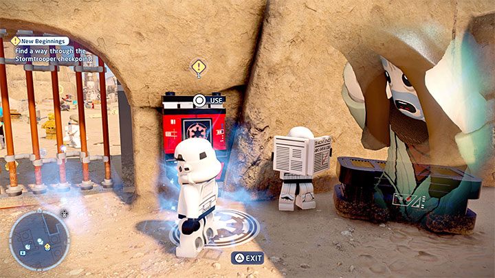 W Mos Eisley musicie kierować się w stronę kantyny - LEGO Skywalker Saga: Sterta złomu (Hunk of Junk) - solucja, opis przejścia - LEGO Skywalker Saga - poradnik do gry