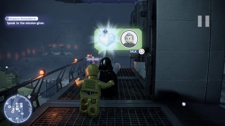 Sterując droidem protokolarnym, porozmawiajcie ze zleceniodawcą i przyjmijcie zadanie - LEGO Skywalker Saga: Palpatine pamiętamy (Emperor Rememberer) - solucja, opis przejścia - LEGO Skywalker Saga - poradnik do gry