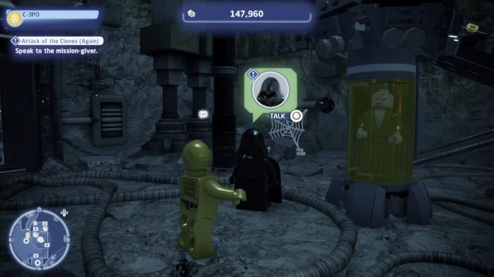 Sterując droidem protokolarnym, porozmawiajcie ze zleceniodawcą i przyjmijcie zadanie - LEGO Skywalker Saga: Atak klonów następny (Attack of the Clones Again) - solucja, opis przejścia - LEGO Skywalker Saga - poradnik do gry