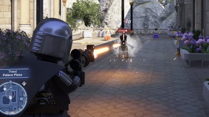 Gdy porozmawiacie ze złodziejką, zacznie uciekać - LEGO Skywalker Saga: Skradziona wiedza (Stolen Knowledge) - solucja, opis przejścia - LEGO Skywalker Saga - poradnik do gry