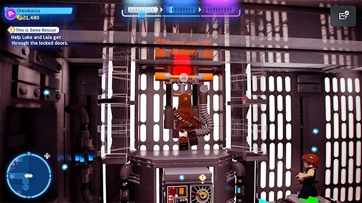 Zacznijcie od rozprawienia się z kilkoma przeciwnikami z górnego pomieszczenia - LEGO Skywalker Saga: Też mi ratunek (This is Some Rescue) - solucja, opis przejścia - LEGO Skywalker Saga - poradnik do gry