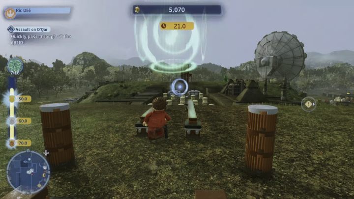 Próba polega na jak najszybszym zaliczeniu wszystkich 16 bram - LEGO Skywalker Saga: DQar - próby, solucja, opis przejścia - LEGO Skywalker Saga - poradnik do gry