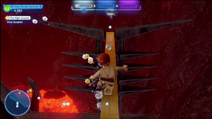 Pierwsza część jaką możecie znaleźć w tym poziomie wymaga stworzenia rampy - LEGO Skywalker Saga: Zemsta Sithów - lista znajdziek i nagrody - LEGO Skywalker Saga - poradnik do gry