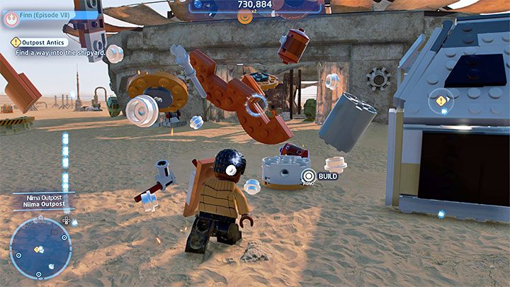 Nowy cel misji dotyczy ucieczki przed siłami Najwyższego Porządku (First Order) - LEGO Skywalker Saga: Nisko latający złom (Low Flying Garbage) - solucja, opis przejścia - LEGO Skywalker Saga - poradnik do gry