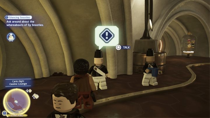 Porozmawiajcie z mężczyzną stojącym przy schodach, a następnie wejdźcie do kasyna - LEGO Skywalker Saga: Uciszyć Snootles (Silencing Snootles) - solucja, opis przejścia - LEGO Skywalker Saga - poradnik do gry