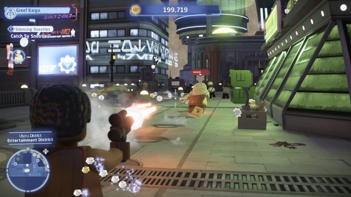 Gdy Snootles zacznie uciekać, dogońcie ją i pozbawcie wszystkich punktów życia - LEGO Skywalker Saga: Uciszyć Snootles (Silencing Snootles) - solucja, opis przejścia - LEGO Skywalker Saga - poradnik do gry