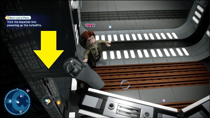Do kolejnej znajdźki musicie zeskoczyć - LEGO Skywalker Saga: Nowa nadzieja - lista znajdziek i nagrody - LEGO Skywalker Saga - poradnik do gry