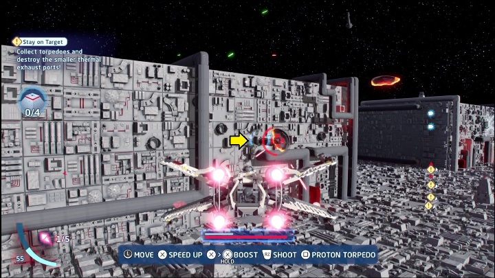 Trzecią znajdźkę zobaczycie dostając się do kolejnej części etapu - LEGO Skywalker Saga: Nowa nadzieja - lista znajdziek i nagrody - LEGO Skywalker Saga - poradnik do gry