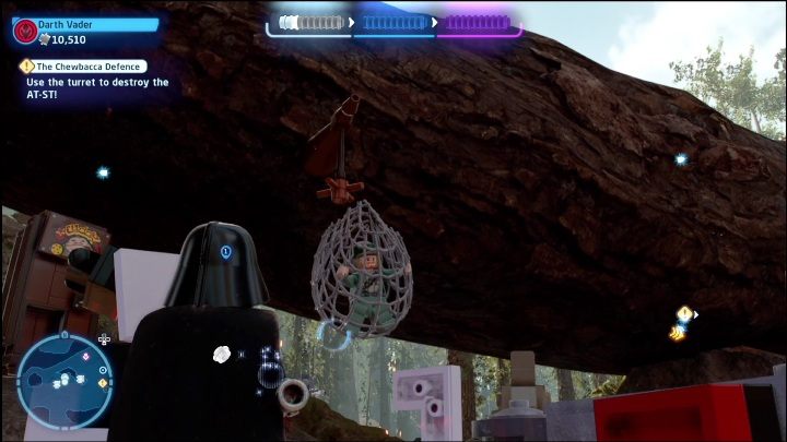 Na poziomie zawieszonych jest 3 jeńców - LEGO Skywalker Saga: Powrót Jedi - lista znajdziek i nagrody - LEGO Skywalker Saga - poradnik do gry