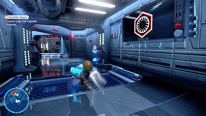 Szybko podnieście źródło zasilania i oddalcie się z nim od Phasmy - LEGO Skywalker Saga: Królowa Starkillera (Starkiller Queen) - solucja, opis przejścia - LEGO Skywalker Saga - poradnik do gry