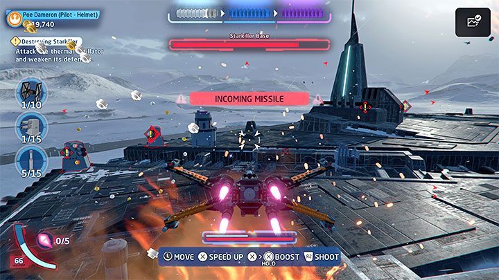 Poziom ten posiada 3 wyzwania - LEGO Skywalker Saga: Zniszczenie Starkillera (Destroying Starkiller) - solucja, opis przejścia - LEGO Skywalker Saga - poradnik do gry