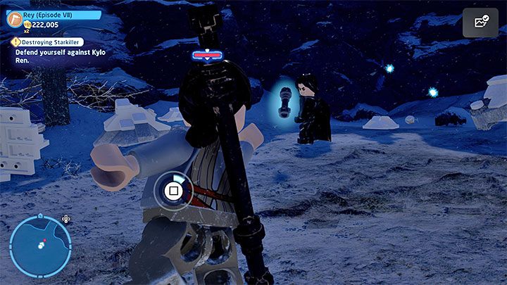 Docelowo dotrzecie do miejsca stoczenia drugiego pojedynku z Kylo Renem - LEGO Skywalker Saga: Zniszczenie Starkillera (Destroying Starkiller) - solucja, opis przejścia - LEGO Skywalker Saga - poradnik do gry