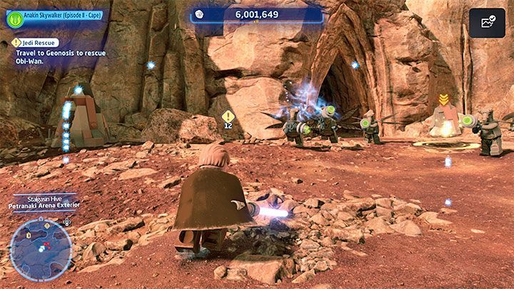 Po zaliczeniu misji w fabryce droidów otrzymacie zadanie uratowania Obi-Wana na planecie Geonosis - LEGO Skywalker Saga: Panika na Petranaki (Petranaki Panic) - solucja, opis przejścia - LEGO Skywalker Saga - poradnik do gry