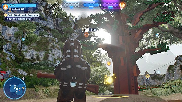 Gra po lądowaniu załączy krótki filmik pokazujący kapsułę ratunkową będącą celem podróży - LEGO Skywalker Saga: Atak droidów na wookieech (Droid Attack on the Wookiees) - solucja, opis przejścia - LEGO Skywalker Saga - poradnik do gry