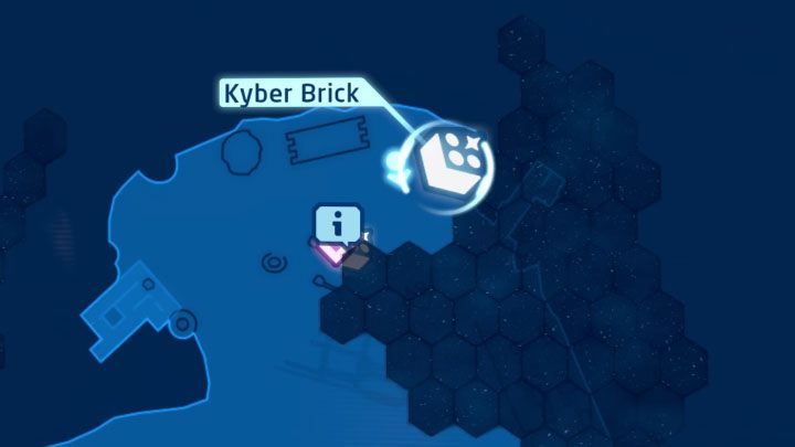 Rodzaj znajdźki: Łamigłówka - Klocek Kyber - LEGO Skywalker Saga: Osada Niima (Niima Outpost) - lista wszystkich łamigłówek - LEGO Skywalker Saga - poradnik do gry