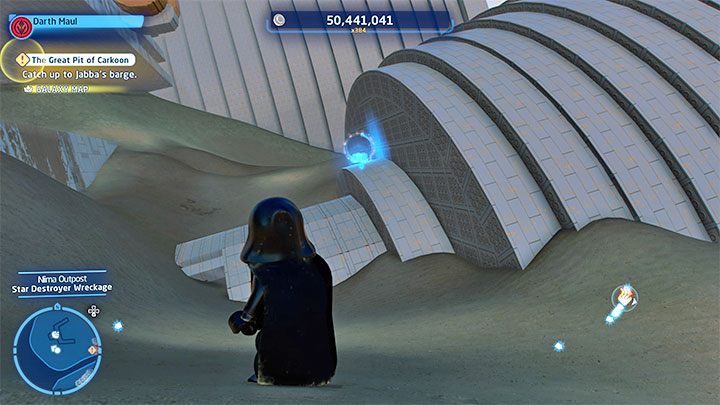 Znajdźkę bardzo łatwo zdobywa się - LEGO Skywalker Saga: Osada Niima (Niima Outpost) - lista wszystkich łamigłówek - LEGO Skywalker Saga - poradnik do gry