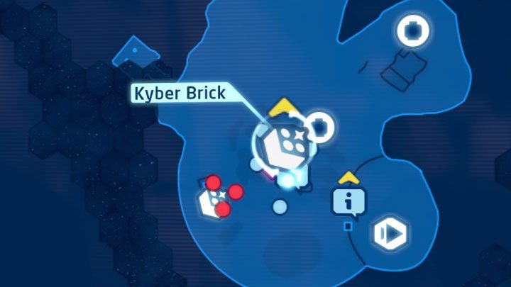 Rodzaj znajdźki: Łamigłówka - Klocek Kyber - LEGO Skywalker Saga: Osada Niima (Niima Outpost) - lista wszystkich łamigłówek - LEGO Skywalker Saga - poradnik do gry