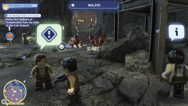 Przyjmijcie zadanie od zleceniodawcy i polećcie na planetę Crait - LEGO Skywalker Saga: Lecznicza siła kryształów (The Healing Power of Crystals) - solucja, opis przejścia - LEGO Skywalker Saga - poradnik do gry