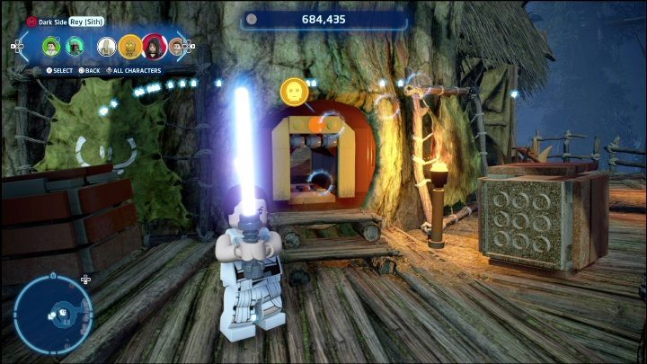 Klocek zamknięty został w drzewie, w zachodniej części lokacji - LEGO Skywalker Saga: Wioska Ewoków - lista wszystkich łamigłówek - LEGO Skywalker Saga - poradnik do gry