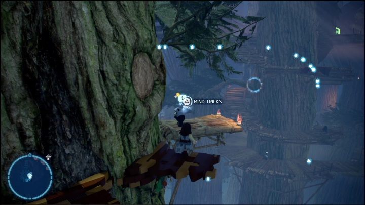 Ten klocek jest zamknięty w skrzyni, aby go zdobyć potrzebujecie klucza - LEGO Skywalker Saga: Wioska Ewoków - lista wszystkich łamigłówek - LEGO Skywalker Saga - poradnik do gry