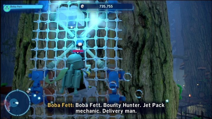 Do tej znajdźki dostaniecie się korzystając z gadżetów Zbieracza - LEGO Skywalker Saga: Wioska Ewoków - lista wszystkich łamigłówek - LEGO Skywalker Saga - poradnik do gry