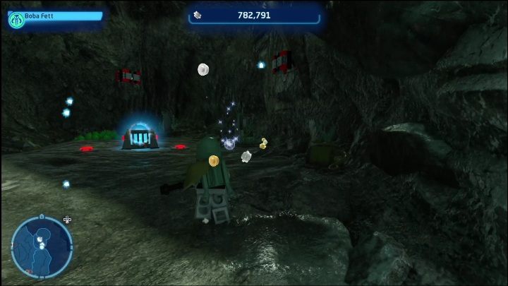 Klocek zamknięty został w skrzyni, w niewielkiej jaskini - LEGO Skywalker Saga: Miejsce katastrofy - lista wszystkich łamigłówek - LEGO Skywalker Saga - poradnik do gry