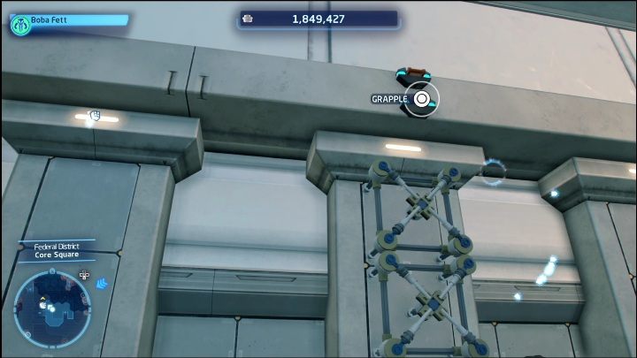 Ten klocek leży na metalowej części budynku - LEGO Skywalker Saga: Dzielnica federalna - lista wszystkich łamigłówek - LEGO Skywalker Saga - poradnik do gry