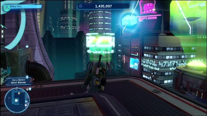 Do zdobycia tego klocka potrzebujecie dwój rodzajów postaci - LEGO Skywalker Saga: Dzielnica Uscru - lista wszystkich łamigłówek - LEGO Skywalker Saga - poradnik do gry