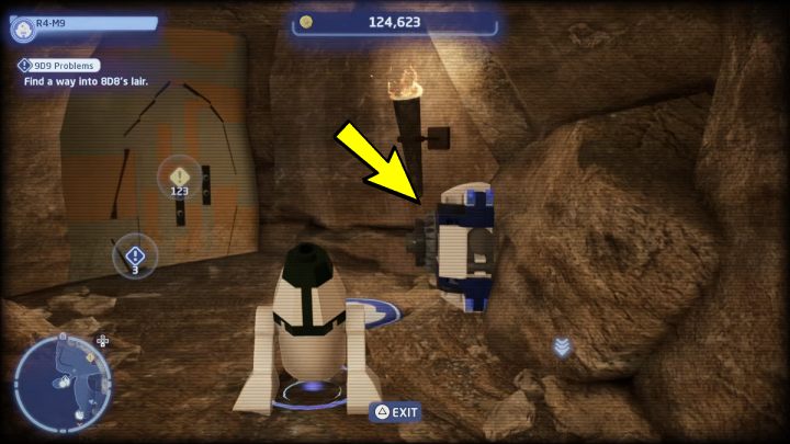 Podejdźcie do maszyny i wybierzcie 1 komendę - droid - LEGO Skywalker Saga: Problemy 9D9 (9D9 Problems) - solucja, opis przejścia - LEGO Skywalker Saga - poradnik do gry