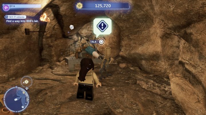Przełączcie się na postać Łotra i porozmawiajcie z szukanym droidem - LEGO Skywalker Saga: Problemy 9D9 (9D9 Problems) - solucja, opis przejścia - LEGO Skywalker Saga - poradnik do gry