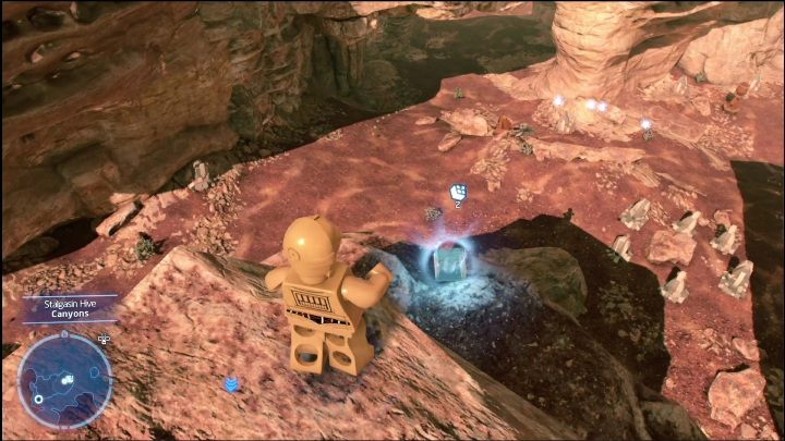 Na ogromnej skale w południowo zachodniej części lokacji znajdziecie klocek - LEGO Skywalker Saga: Ul Stalgasin - lista wszystkich łamigłówek - LEGO Skywalker Saga - poradnik do gry