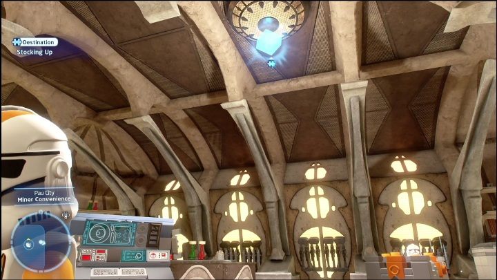 To kolejna znajdźka ukryta w sklepie - LEGO Skywalker Saga: Miasto Pau - lista wszystkich łamigłówek - LEGO Skywalker Saga - poradnik do gry