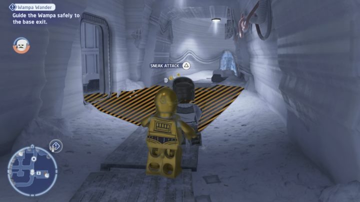 Podążajcie za Wampą przez korytarze bazy - LEGO Skywalker Saga: Zwamp mnie jeśli potrafisz (Wampa Wander) - solucja, opis przejścia - LEGO Skywalker Saga - poradnik do gry