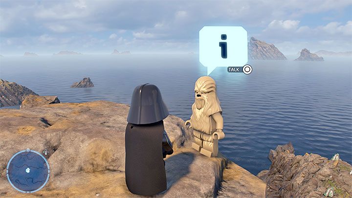 Wędrowny wookiee stoi na skałach i możecie od razu do niego zagadać - LEGO Skywalker Saga: Gdzie jest wookiee? (Wheres the Wookiee?) - lista wszystkich (cz. 1) - LEGO Skywalker Saga - poradnik do gry