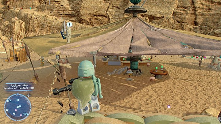 Wookiee stoi na dachu jednego z namiotów - LEGO Skywalker Saga: Gdzie jest wookiee? (Wheres the Wookiee?) - lista wszystkich (cz. 2) - LEGO Skywalker Saga - poradnik do gry