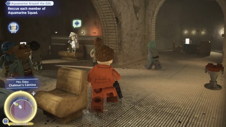 3 członek znajduje się w kantynie - LEGO Skywalker Saga: Senesca szukający seledynowych (Aquamarine Around the Gills) - solucja, opis przejścia - LEGO Skywalker Saga - poradnik do gry