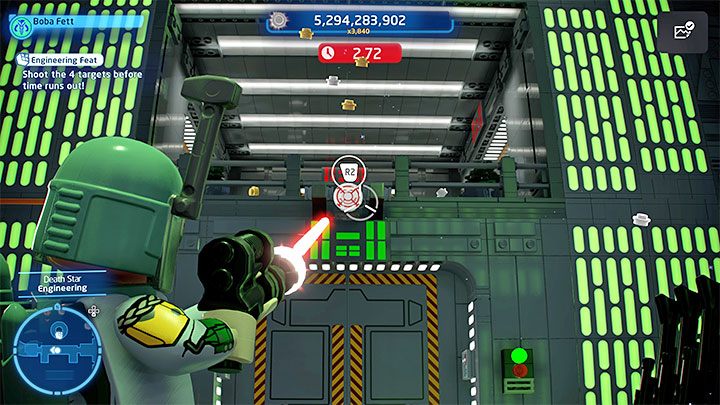 Rozejrzyjcie się dokładnie po okolicy żeby zlokalizować 4 różne tarcze - LEGO Skywalker Saga: Gwiazda Śmierci I (Death Star I) - odblokowanie i lista wszystkich łamigłówek - LEGO Skywalker Saga - poradnik do gry
