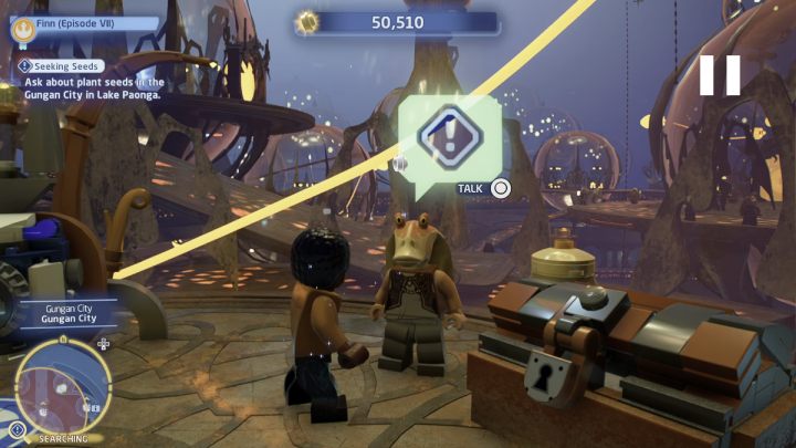 Odwiedźcie miasto gungan i idźcie do obszaru poszukiwań - LEGO Skywalker Saga: Znaleźć ziarno (Seeking Seeds) - solucja, opis przejścia - LEGO Skywalker Saga - poradnik do gry