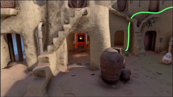 Ten klocek zamknięty jest w niewielkiej wnęce - LEGO Skywalker Saga: Mos Espa - lista wszystkich łamigłówek - LEGO Skywalker Saga - poradnik do gry