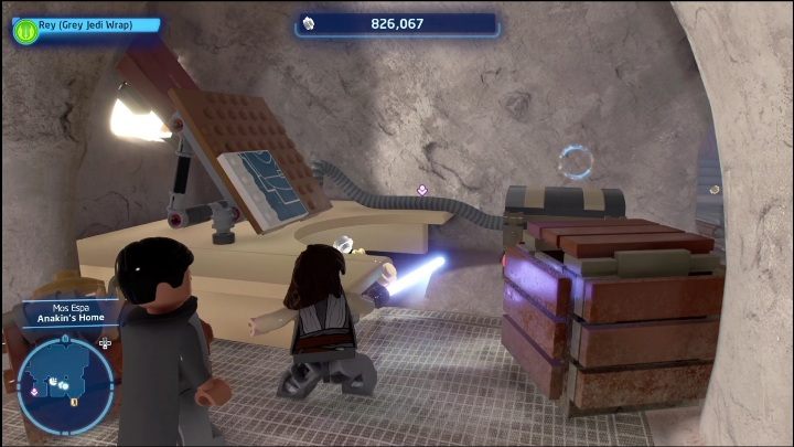 Kolejna znajdźka schowana jest w domu Anakina - LEGO Skywalker Saga: Mos Espa - lista wszystkich łamigłówek - LEGO Skywalker Saga - poradnik do gry