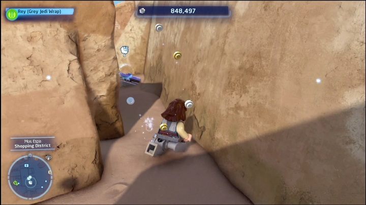 Ten klocek znajdziecie idąc na wschód od centrum lokacji - LEGO Skywalker Saga: Mos Espa - lista wszystkich łamigłówek - LEGO Skywalker Saga - poradnik do gry