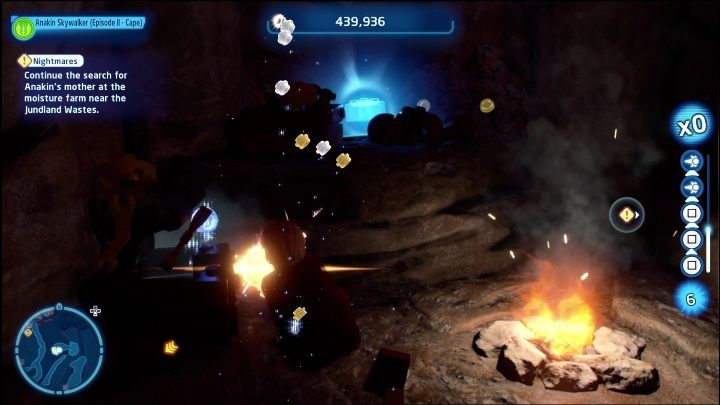 Ten klocek Kyber schowany jest w jaskini - LEGO Skywalker Saga: Pustynia Jundlandii- lista wszystkich łamigłówek - LEGO Skywalker Saga - poradnik do gry