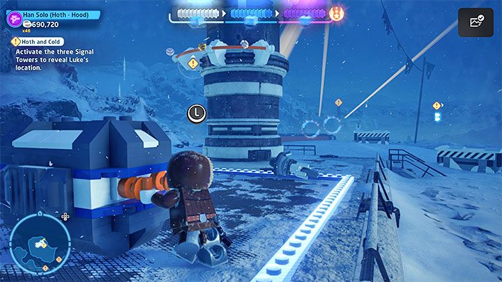 Musicie pozbyć się nowego latającego droida - LEGO Skywalker Saga: Solo w śniegu (Hoth and Cold) - solucja, opis przejścia - LEGO Skywalker Saga - poradnik do gry