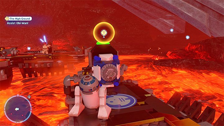 W końcowej części etapu Obi-Wanowi dwukrotnie będą musiały pomóc towarzyszące mu droidy - LEGO Skywalker Saga: Przewaga wysokości (The High Ground) - solucja, opis przejścia - LEGO Skywalker Saga - poradnik do gry