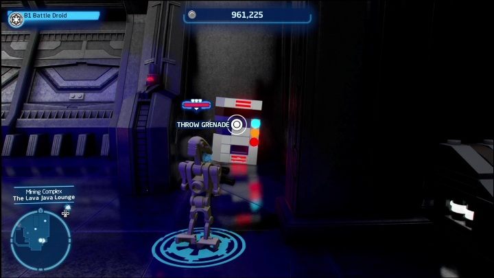 Ta znajdźka schowana jest za kotarą w The Lava Java Lounge - LEGO Skywalker Saga: Kompleks kopalniany - lista wszystkich łamigłówek - LEGO Skywalker Saga - poradnik do gry