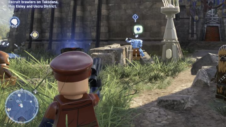 Zejdźcie na parter zamku i porozmawiajcie z członkiem Kanjiklubu stojącym niedaleko schodów - LEGO Skywalker Saga: Rekrutacja Kanjiklubu (Kanjiklub Recruitment) - solucja, opis przejścia - LEGO Skywalker Saga - poradnik do gry