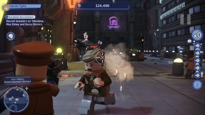 Na koniec polećcie na planetę Coruscant do dzielnicy Uscru - LEGO Skywalker Saga: Rekrutacja Kanjiklubu (Kanjiklub Recruitment) - solucja, opis przejścia - LEGO Skywalker Saga - poradnik do gry