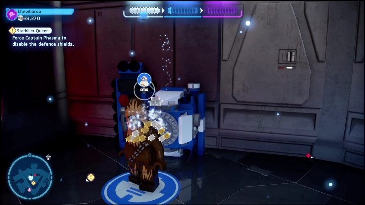 Do ostatniej znajdźki dostaniecie się, gdy będziecie eskortować Kapitan Phasmę - LEGO Skywalker Saga: Przebudzenie mocy - lista znajdziek i nagrody - LEGO Skywalker Saga - poradnik do gry