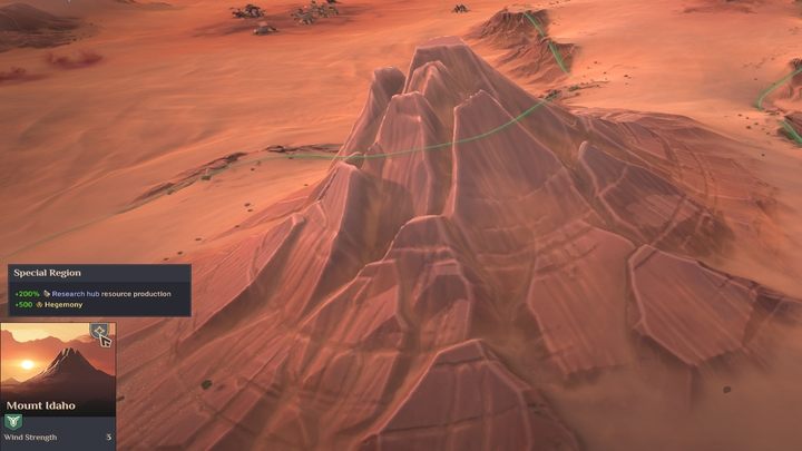 Szczy góry widoczny przez chmury - Dune Spice Wars: Regiony Specjalne - opis i lista wszystkich - Dune Spice Wars - poradnik do gry